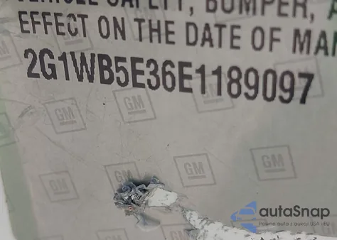 2014 Chevrolet Impala Limited Lt из США, поврежденный, VIN 2G1WB5E36E1189097